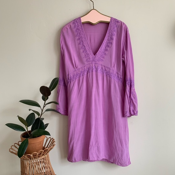 Calypso St. Barth Other - Calypso Purple Embroidered Tunic Dress